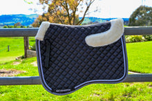 Load image into Gallery viewer, Black dressage pad - top fleece only
