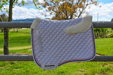 Load image into Gallery viewer, White dressage pad - top fleece only
