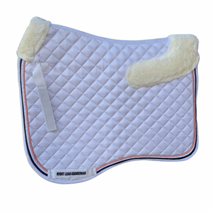 White dressage pad - top fleece only